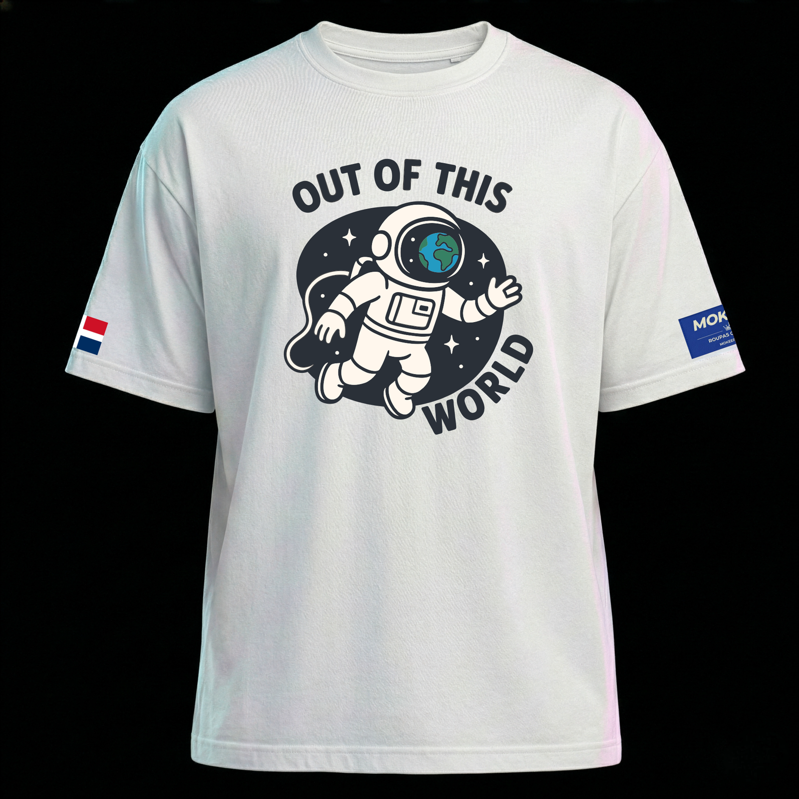 Camiseta Streetwear MOKEEP UNIVERSE - Lookbook Coleção 2026 Moda Masculina