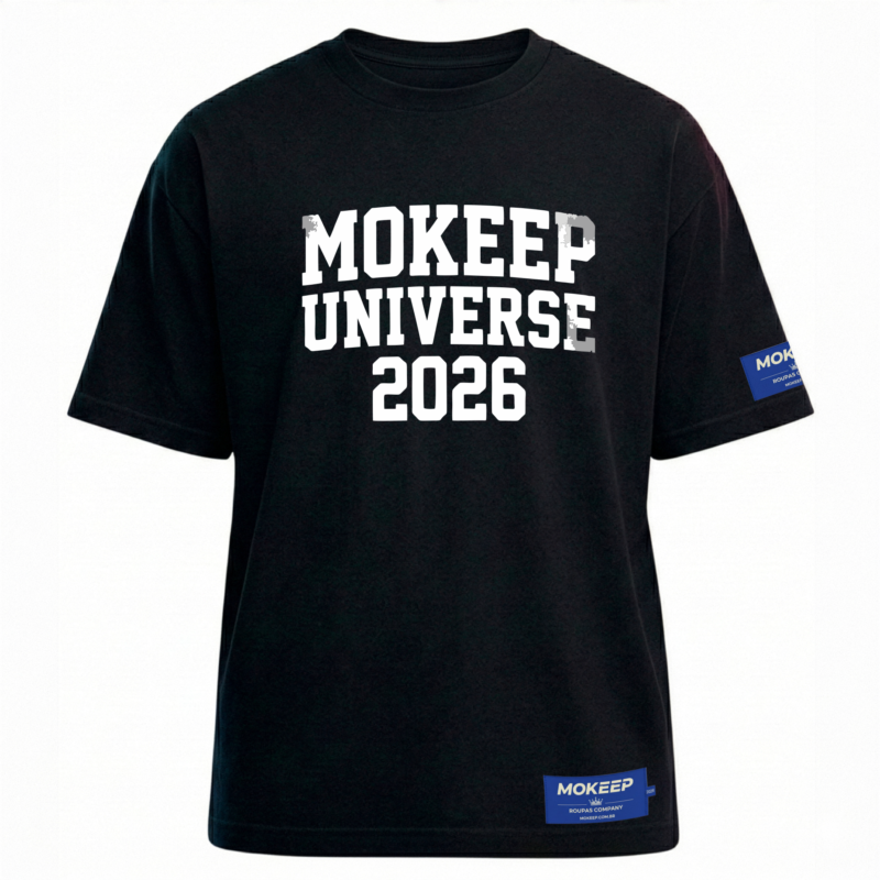 Camiseta Oversized Streetwear MOKEEP - Estampa Costas Design Exclusivo Urban Life