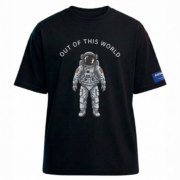 Camiseta Oversized Streetwear MOKEEP UNIVERSE 2026 - Neon Pulse - Imagem 3