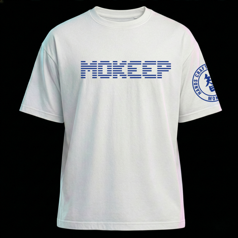 Camiseta Oversized Streetwear MOKEEP UNIVERSE 2026 - Estilo Skate e Lifestyle Urbano