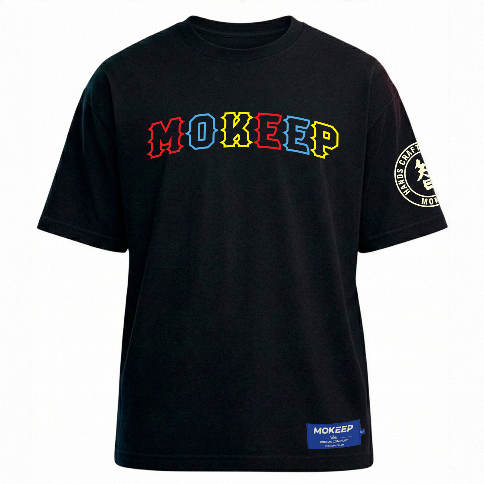 Camiseta Oversized Streetwear MOKEEP UNIVERSE 2026 - Moda Urbana Futurista Premium